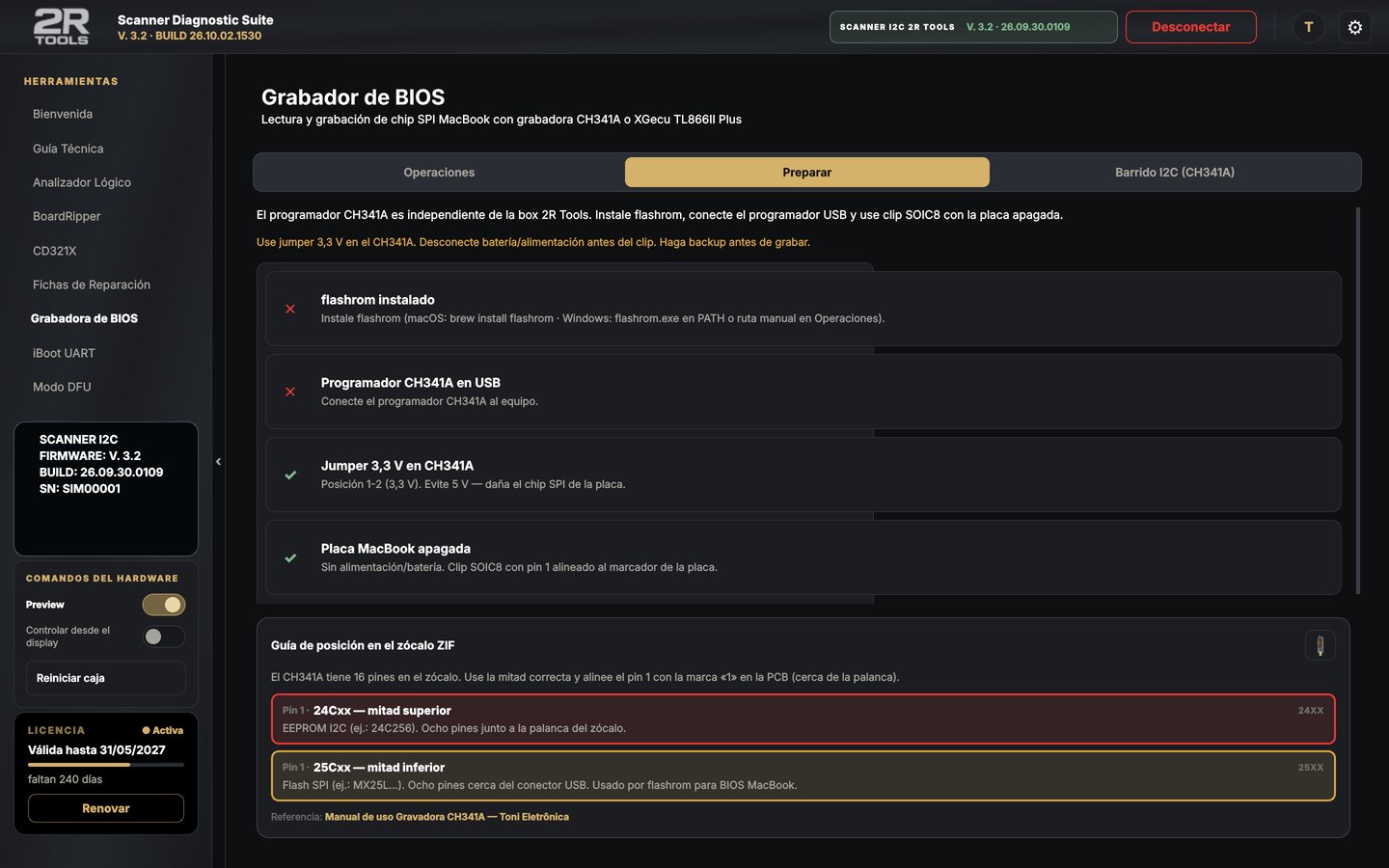 Grabador de BIOS