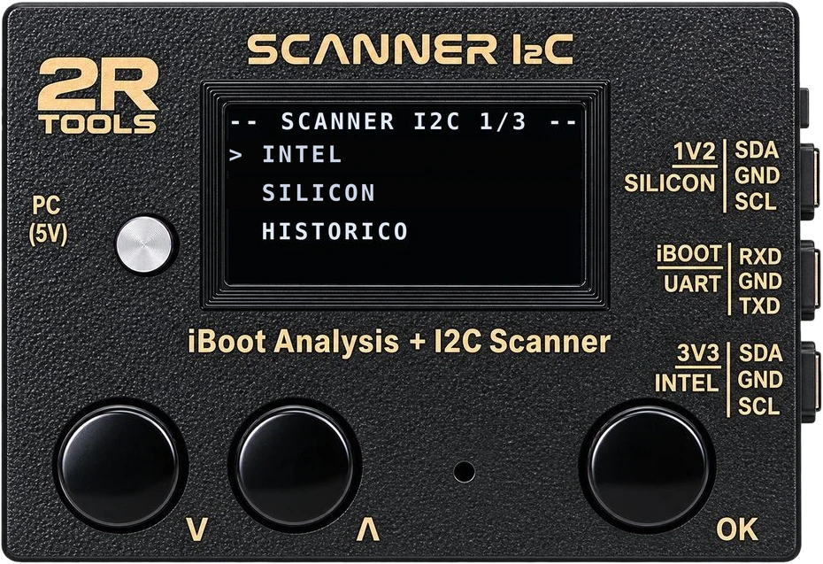Clique para ampliar Painel frontal do Scanner I2C 2R Tools